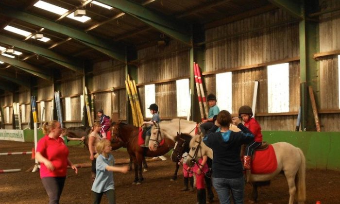 Horse riding in Kilronan Stables, Swords (courtesy of Snowflakes)