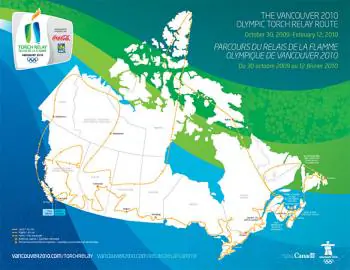 2010 Olympics Torch Relay Route Unveiled