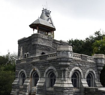 Belvedere Castle in the center of Central Park rises from the rough schist it is built from. (Tim McDevitt/The Epoch Times)