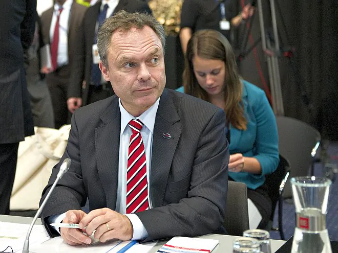 Jan Björklund, Swedish minister of education, at the ministerial conference Horizon 2020 in Copenhagen, February 1, 2012. Björklund recently announced a radical upgrade for the status of the Chinese language in the Swedish educational system. (Jens Nørgaard Larsen/AFP/Getty Images)