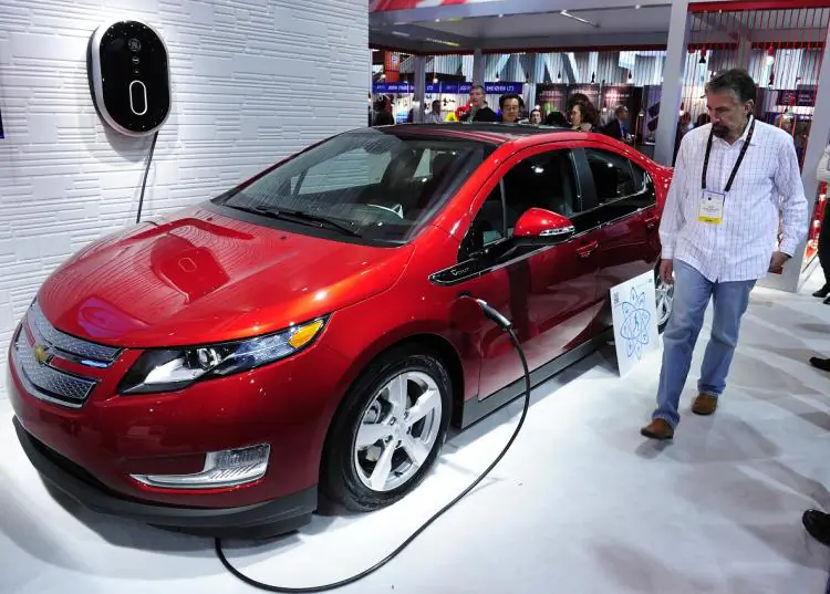 The Chevy Volt, which won North American Car of the Year award for 2011. (Robyn Beck/AFP/Getty Images)