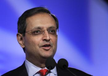 CEO $1 Salary: Vikram Pandit, the Chief Executive Officer of Citigroup, has received $1 in compensation for the past two years but will see a normal salary in 2011. (Bill Pugliano/Getty Images)