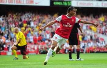 NEW STRIKER: Marouane Chamakh adds depth to Arsenal's strike force. (Mike Hewitt/Getty Images)