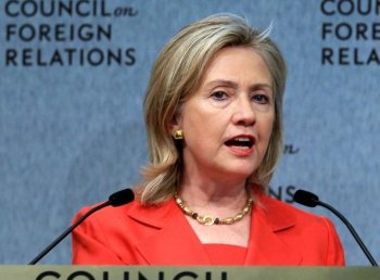 Secretary of State Hillary Clinton speaks at the Council on Foreign Relations Sept. 8, in Washington. (Mark Wilson/Getty Images)