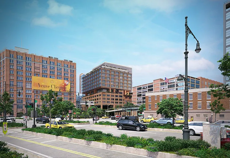 An artist's rendering of the proposed Chelsea Market expansion (photo courtesy The Marino Organization)