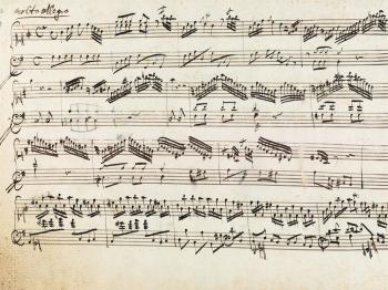 Facsimile of Concerto Movement in G. (International Mozarteum Foundation) Facsimile of Concerto Movement in G. (International Mozarteum Foundation)