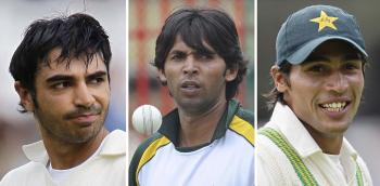 ACCUSED: At the centre of match-fixing allegations are (L-R) Pakistan cricketers Salman Butt, Mohammad Asifand Mohammad Amir. (AFP/Getty Images) ACCUSED: At the centre of match-fixing allegations are (L-R) Pakistan cricketers Salman Butt, Mohammad Asifand Mohammad Amir. (AFP/Getty Images)
