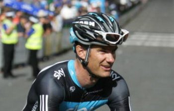 Greg Henderson of New Zealand, riding for Team Sky, after winning the Cancer Council Helpline Classic during the 2010 Tour Down Under previews on Jan 17. (James Knowler/Getty Images)