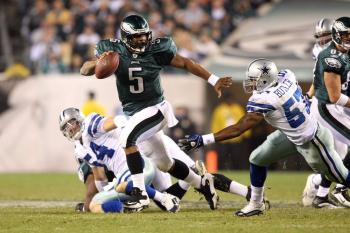 The Cowboys defense will put plenty of pressure on Donovan McNabb in this weekend's Wildcard game. (Al Bello/Getty Images)