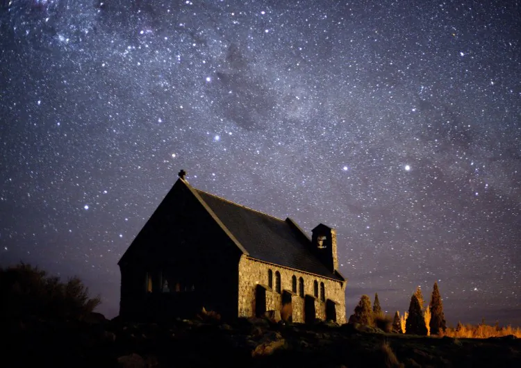 The Church of the Good Shepherd in the Aoraki Mackenzie International Dark Sky Reserve. (Fraser Gunn)