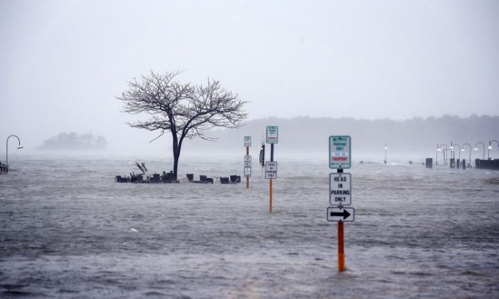 Streets are under water on Oct. 29 in Rehoboth Beach, Delaware. (Alex Wong/Getty Images)