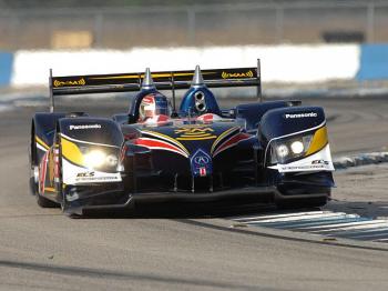 Simon Pagenaud drives the P1 Acura to victory in the 2009 Utah Grand Prix. (www.americanlemans.com)