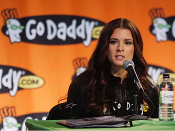 IndyCar driver Danica Patrick speaks during a press conference announcing her participation in the 2010 NASCAR season on December 8, 2009 in Phoenix, Arizona. (Joshua Lott/Getty Images)