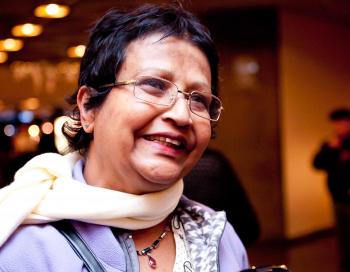 Nora D'Souza felt children would benefit greatly from Shen Yun's performance on Friday, Dec. 24, at the National Arts Centre in Ottawa. (Samira Bouaou/The Epoch Times) Nora D'Souza felt children would benefit greatly from Shen Yun's performance on Friday, Dec. 24, at the National Arts Centre in Ottawa. (Samira Bouaou/The Epoch Times)