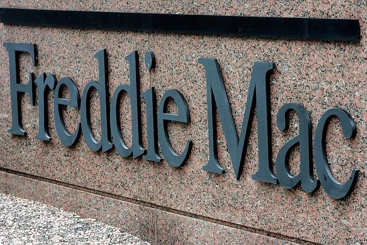 A Freddie Mac sign sits in front of its headquarters July 10, 2008 in McClean, Virginia. (Chip Somodevilla/Getty Images)