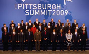 Heads of state from the world's leading economic powers are meeting for the second day of the G-20 summit held at the David L. Lawrence Convention Center, aimed at promoting economic growth. (John Moore/Getty Images)