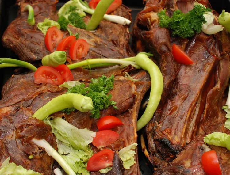 Grilled goat meat. (Dreamstime)