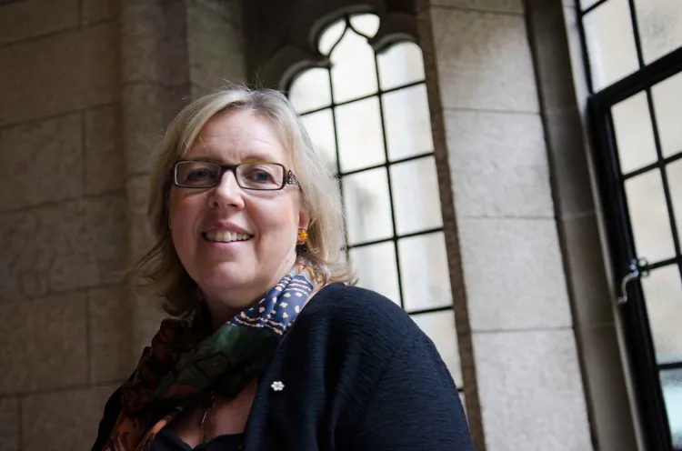 Green Party Leader Elizabeth May said she cannot understand why some MPs find it so hard to admit that China is run by an authoritarian regime. (Matthew Little/The Epoch Times)