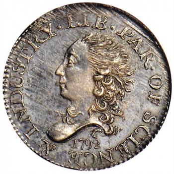 1792 half disme. (Courtesy of Stack's ) 1792 half disme. (Courtesy of Stack's )