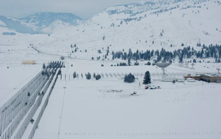 Site of the new CHIME radio telescope in Penticton, B.C. When completed, the telescope will be the size of six NHL hockey rinks and enable scientists to make a large volume survey of the universe. (Gary Hinshaw, UBC)
