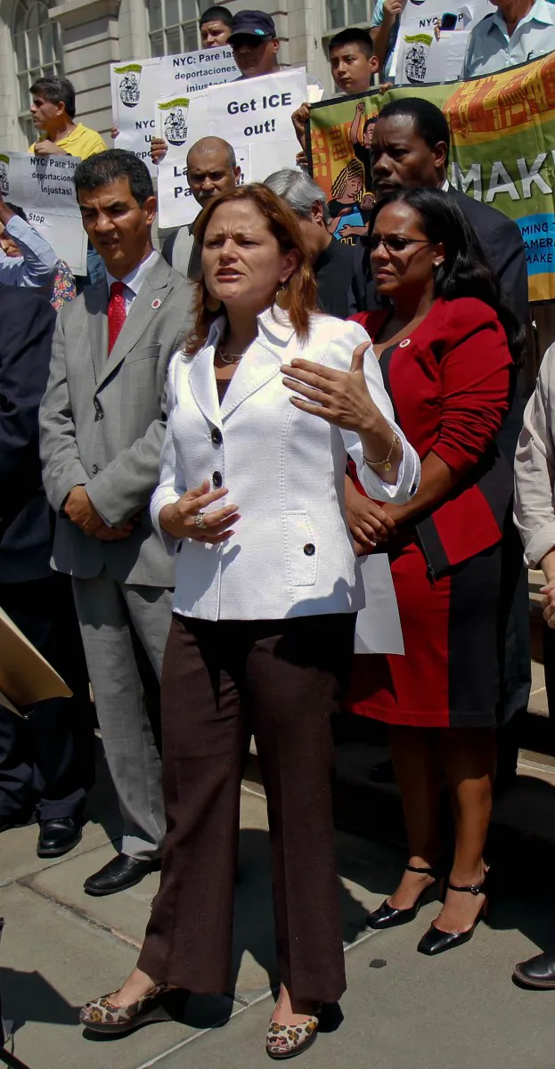 Christine Quinn, speaker of the City Council, at a recent event. (Benjamin Chasteen/The Epoch Times)