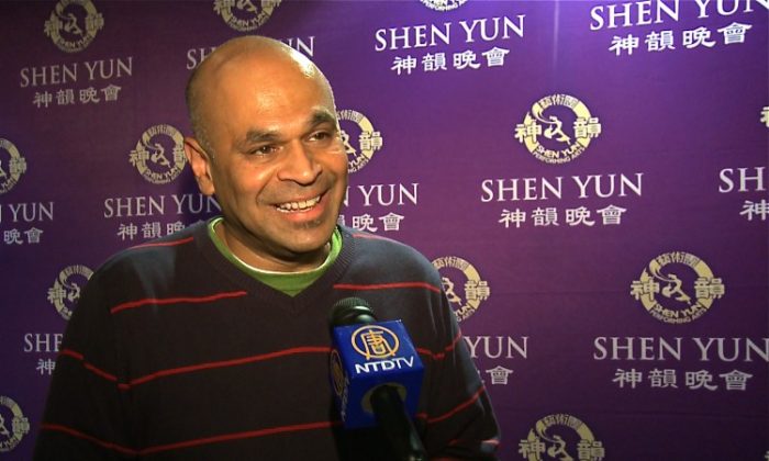 Rogers TV station manager Jake Dheer said he was deeply impressed by the sights and sounds of Shen Yun Performing Arts after seeing the classical Chinese dance and music production at the Living Arts Centre in Mississauga on Friday night. (Courtesy of NTD Television)