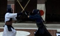 Kendo Master Demonstrates Samurai Sword Fighting
