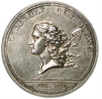 Classic 1781 Libertas Americana Medal. (Courtesy of Stack's ) Classic 1781 Libertas Americana Medal. (Courtesy of Stack's )