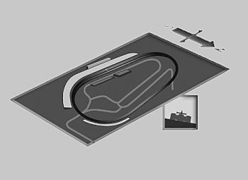 Twin Ring Motegi is an unusually-shaped mildly banked oval. (IndyCar.com) Twin Ring Motegi is an unusually-shaped mildly banked oval. (IndyCar.com)