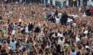 Iran's Mousavi Attends Tehran Protest Rally