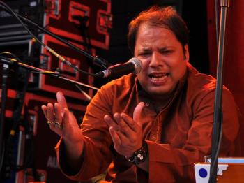 Rizwan Muazzam Qawwali at WOMAD (Courtesy of Pete Hodge) Rizwan Muazzam Qawwali at WOMAD (Courtesy of Pete Hodge)