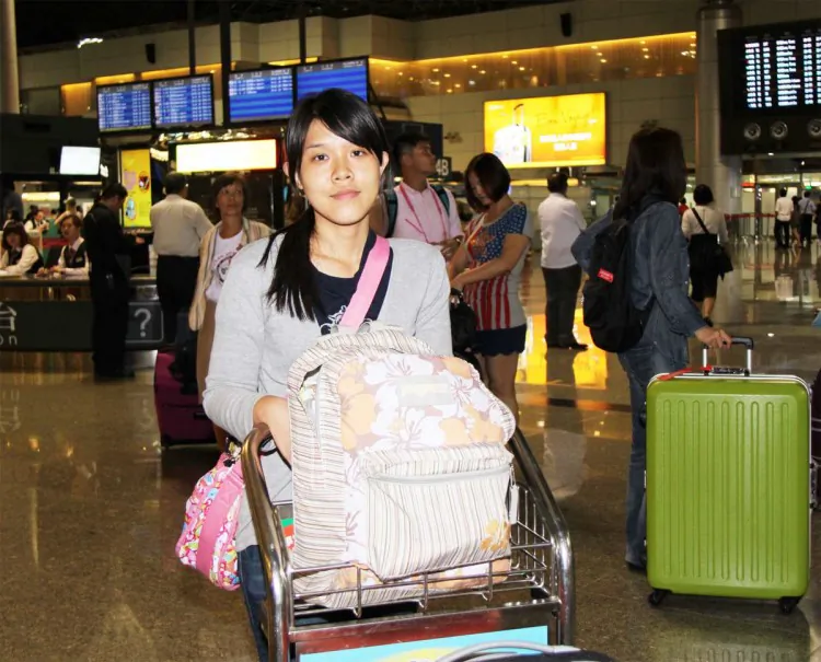 Chung Ai on her way to D.C. (The Epoch Times)