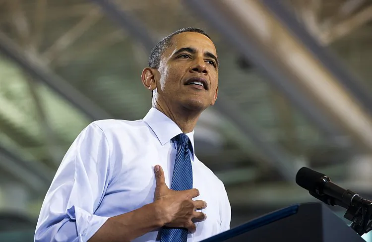 President Barack Obama speaks to junior and senior high school students on the interest rates of federal subsidized student loans at Washington-Lee High School in Arlington, Va., on May 4. Without Congressional intervention, student loan interest rates are set to double on July 1. (Saul Loeb/AFP/GettyImages)