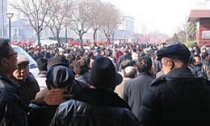 Demobilized Army Officers Petition in Beijing