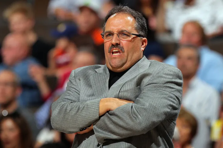 Former head coach Stan Van Gundy of the Orlando Magic shown here after the team's loss to the Denver Nuggets at Pepsi Center on April 22, 2012 in Denver, Colorado. (Doug Pensinger/Getty Images)