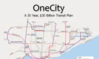 Toronto Transit Announces $30 Billion Plan