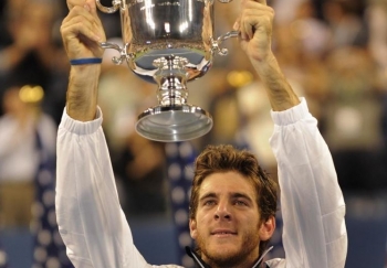 CHAMPION: Argentina's Juan Martin Del Potro pulled off an unbelievable upset of Roger Federer. (Timothy A. Clary/AFP/Getty Images)