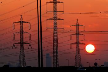 Power lines on Nov. 26 in Central Israel.   (David Silverman/Getty Images)