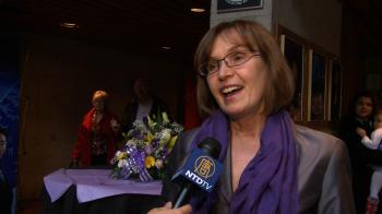 Brock University Professor Liviana Sluga attends the Shen Yun Performing Arts show in Hamilton ON, on Thursday. (NTD Television )