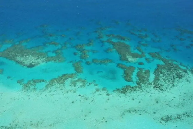 Aerial view of The Great Barrier Reef are seen off Cairns, Australia. (Phil Walter/Getty Images)