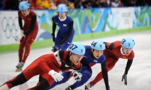 Canada Wins Gold in Men's Short Track Speed Skating 5000m Relay