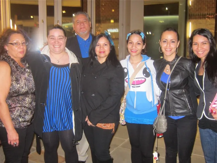 The Rivera sisters and other family members attend Shen Yun Performing Arts at the Peace Center, on March 1. (Kelly Ni/The Epoch Times)