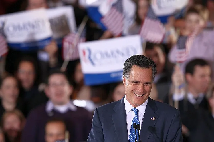 Republican presidential candidate, former Massachusetts Gov. Mitt Romney speaks during a Super Tuesday event at the Westin Copley Place March 6, 2012 in Boston, Massachusetts. (Win McNamee/Getty Images)