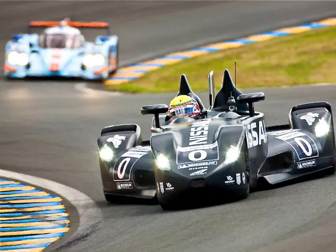 The Nissan DeltaWing showed a new route to the performance sport cars fans expect—one that uses fewer resources. (Highcroft Racing)