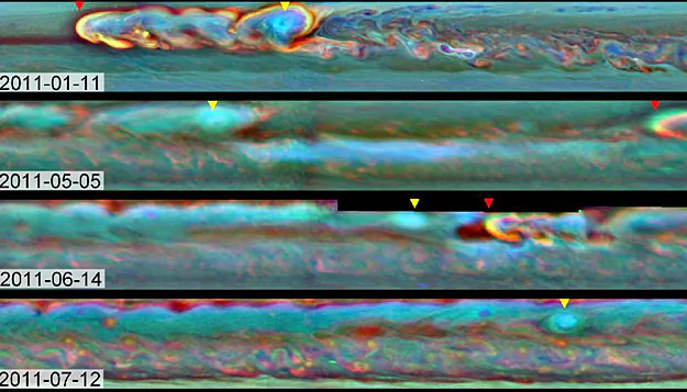 Vast Storm Circles Saturn and Consumes Itself