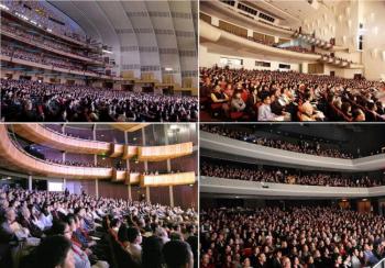 Audience members watching 'Shen Yun' in top theaters around the globe, during show's 2009 world tour. (The Epoch Times)