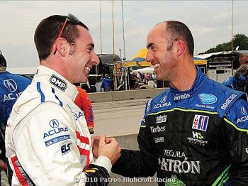 Simon Pagenaud (L) and David Brabham will be teammates at Patr&#243n Highcroft in 2010. (Patr&#243n Highcroft Racing)