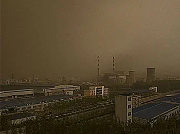 Severe Sandstorm Sweeps Through Northwest China
