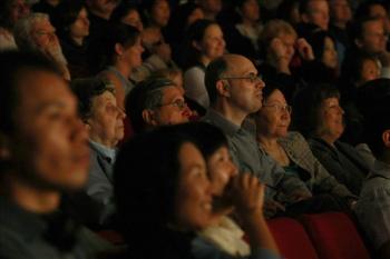 Members of audience enjoy the 'Mid-Autumn Spectacular' at Toronto's John Bassett Theatre. (Victor Chen/The Epoch Times)