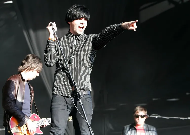 APPEARING SOON ON A STAGE NEAR YOU: Lead singer Tim Burgess of The Charlatans performs live on stage during The Mighty Boosh Festival at The Hop Farm on July 5th, 2008 in Paddock Wood, Kent, England (Simone Joyner/Getty Images)